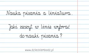 Nauka pisania wymaga odpowiedniego zeszytu w 3 linie. Jaki wybrać, by nauka pisania była łatwiejsza?