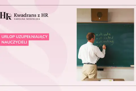 Nauczyciel pisze na tablicy słowa "motivate", "motivated", "motivating".