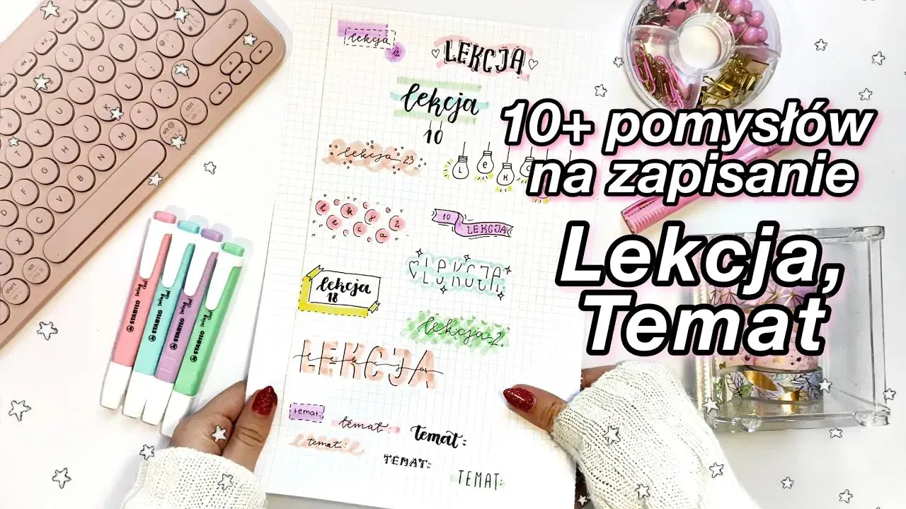Jak estetycznie prowadzić zeszyt, aby był funkcjonalny i piękny