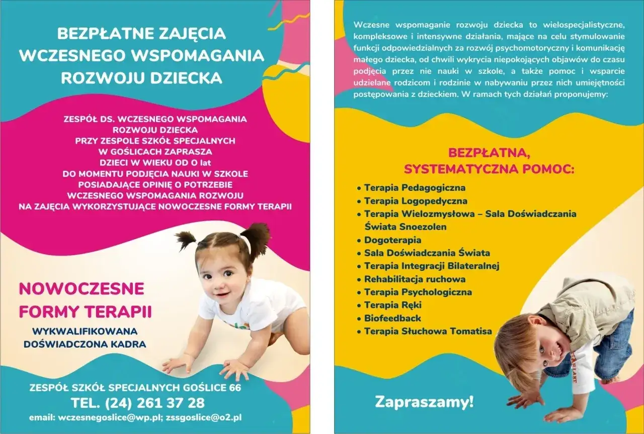 Wczesne wspomaganie rozwoju dziecka (wwr co to jest) to bezpłatna pomoc dla dzieci od 0 lat. Oferujemy nowoczesne formy terapii.