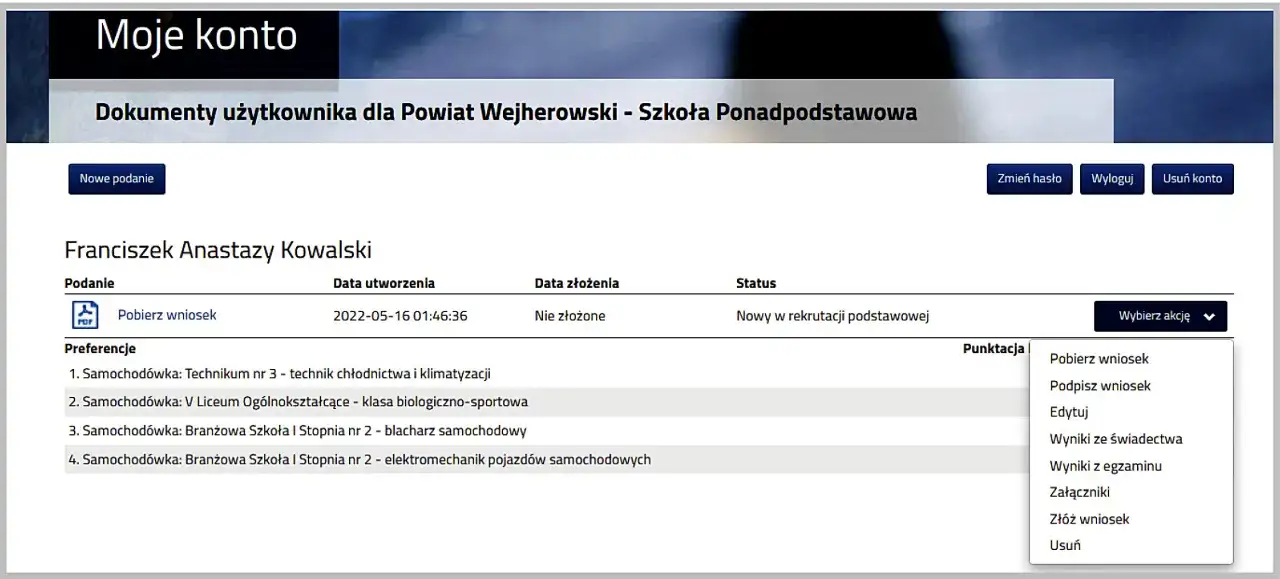 Zdjęcie Jak wypełnić wniosek rekrutacji do szkoły ponadpodstawowej bez błędów