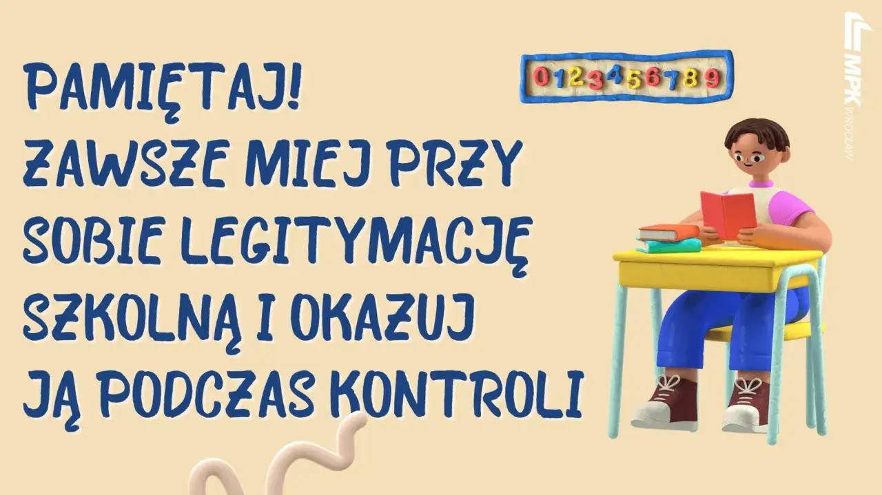 Wrocławscy uczniowie jeżdżą za darmo, ale pamiętaj o legitymacji szkolnej podczas kontroli.