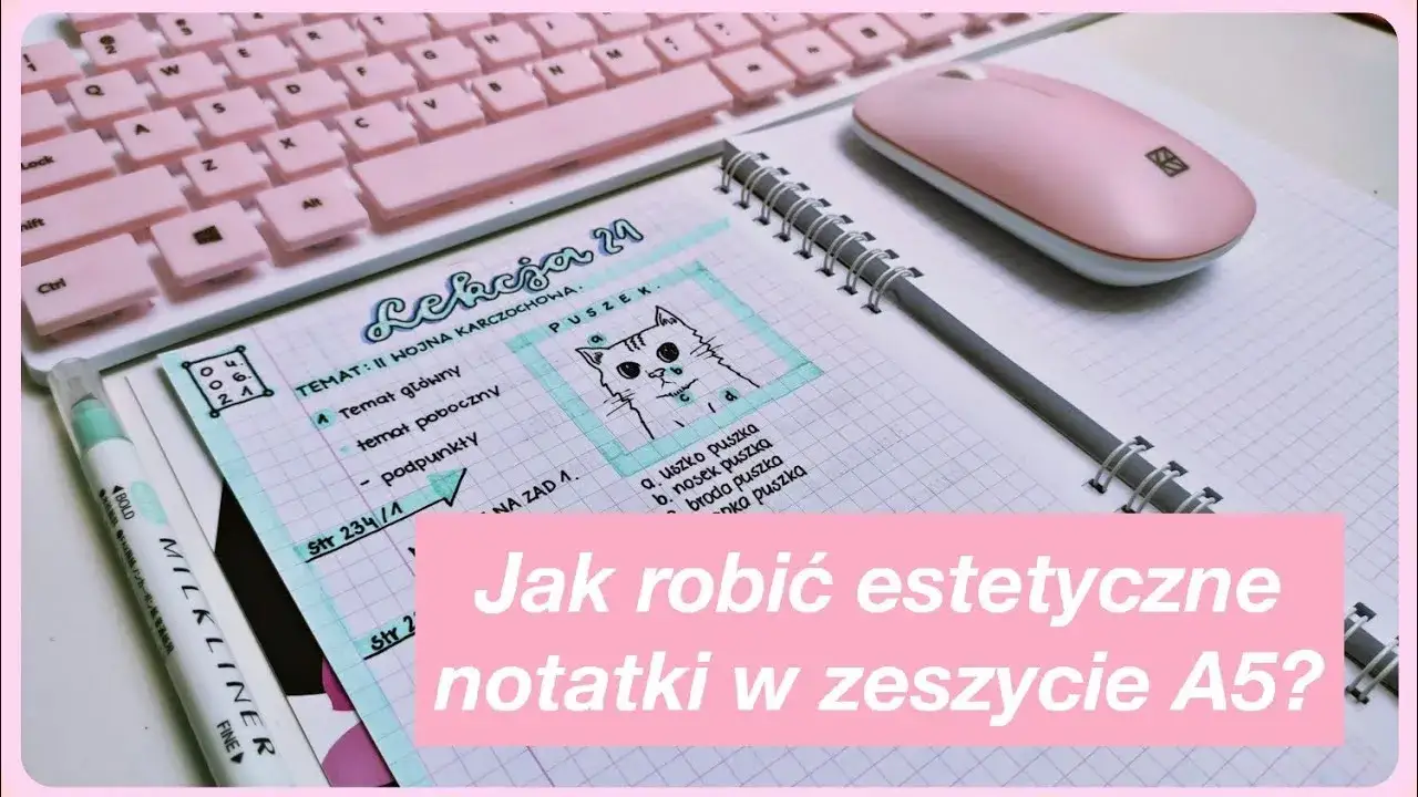 Zdjęcie Jak robić ładne notatki w zeszycie i uniknąć chaotycznych zapisków