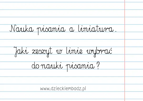 Nauka pisania wymaga odpowiedniego zeszytu w 3 linie. Jaki wybrać, by nauka pisania była łatwiejsza?